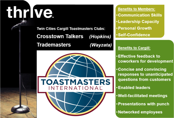 Thrive with Toastmasters at Cargill