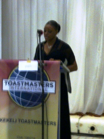 VP-Public Relations Chinyere NDUKWE at Togo2000 for Charter Presentation