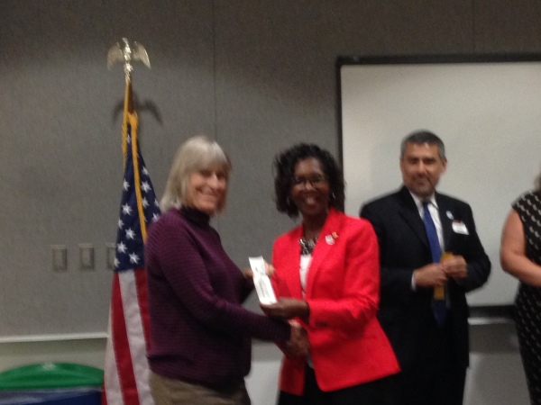 President Campbell and Nerine Clemenzi