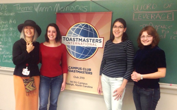 On October 30th, our club was visited by international guests: Camille from France and Marion from Barcelona, Spain (also a Toastmaster). 