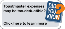 Click here to find out about Toastmaster tax deductions