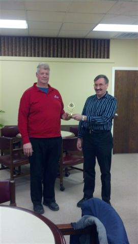 Don Ives - Tall Tales Contest Winner and Contest Chair Dan Ferens