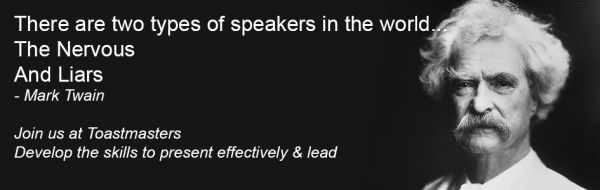 public speaking quote toastmasters