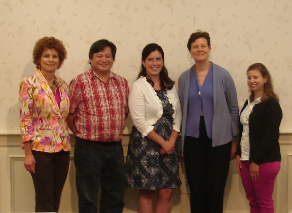 Susan Porcelli, VP Membership with New members: Raymond Mark, Erin Wusterbarth, Eliza Goodell, and Jodi Vallee