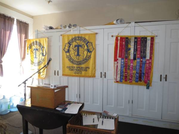 Exeter Speak-Ups and Portsmouth Toastmasters Banners